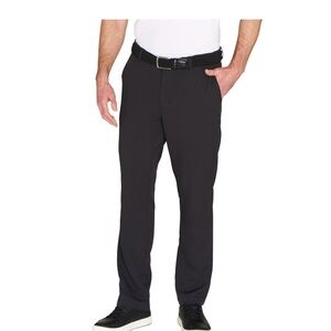 Greg Norman Men’s Performance Stretch Waistband , Textured pants Black